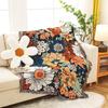 Couch Cover for Sofa American Country Floral Outdoor Camping Blanket Leisure Bohemia Blanket