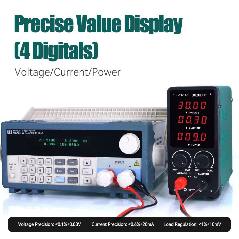 3010D-III 30V 10A Adjustable DC Power Supply Stabilized Power Supply Voltage Regulator Switch LED Digital Lab Bench Power Source