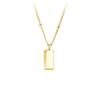 Geometric Block Necklace Versatile  Women