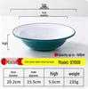 A8 Two-Color Melamine Straw Hat Bowl - Imitation Porcelain Large Serving Bowl for Restaurants, Soup, Pasta, and More.