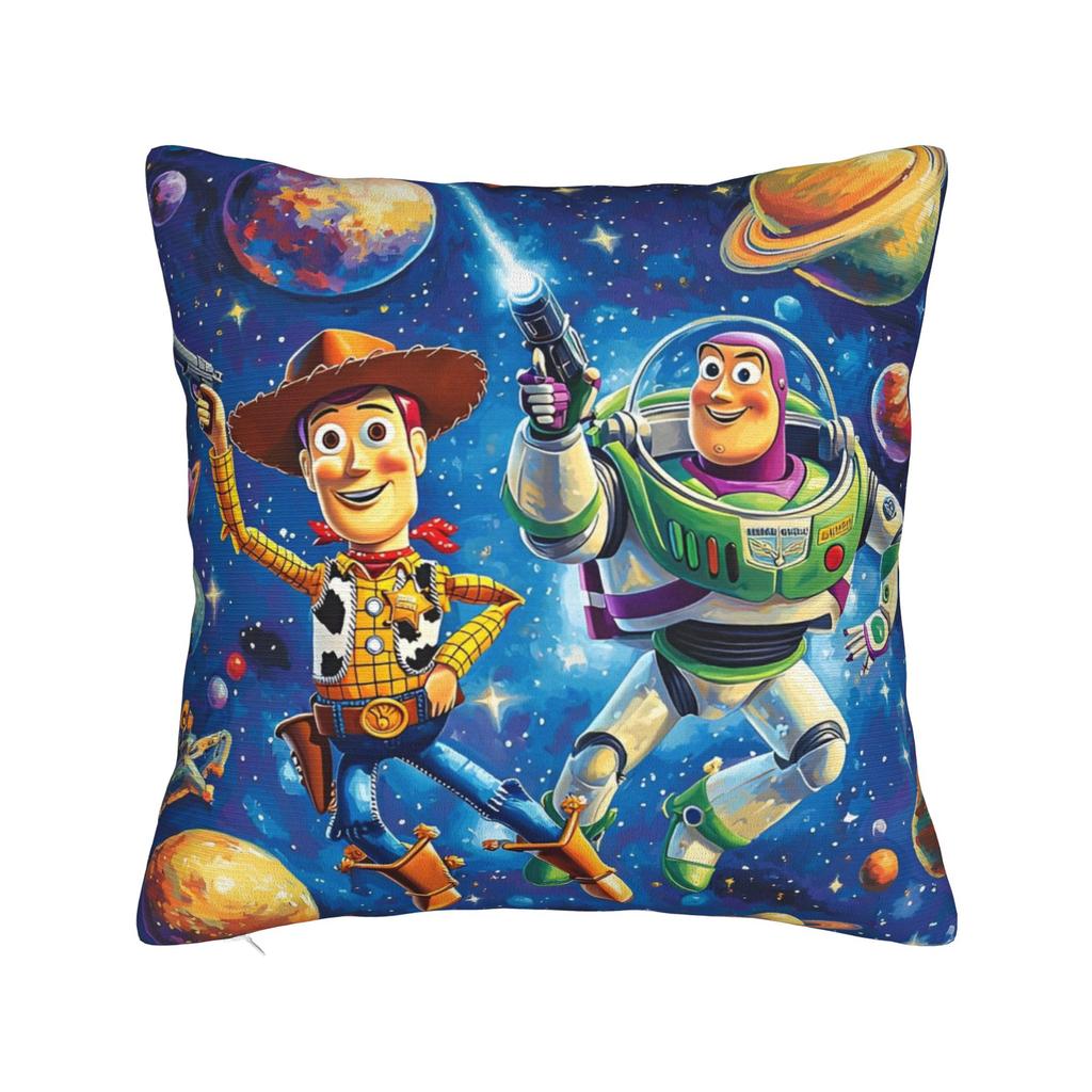Digital painting of Woody from Toy Story 4 Square Pillow Case Cushion Cover Zippered Decor Pillowcase for Living Room 45x45cm