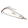Bohemian Style Multi-Layer Rope Chains Metal Round Coin Badge Pendant Necklaces For Women Holiday Party Jewelry Neck Accessories