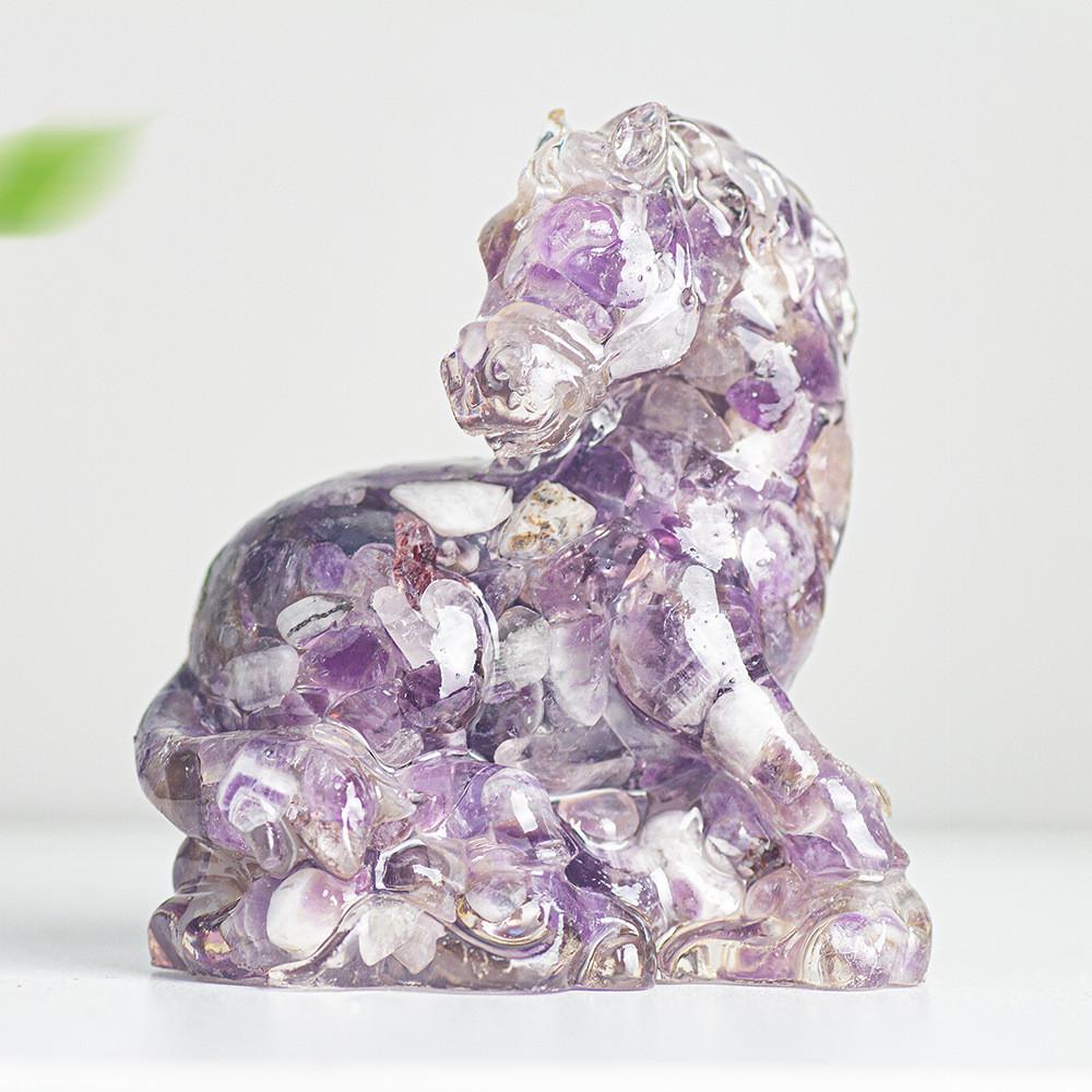 Natural Crystal Resin Figurine With Success Symbol For Home Decoration Gift