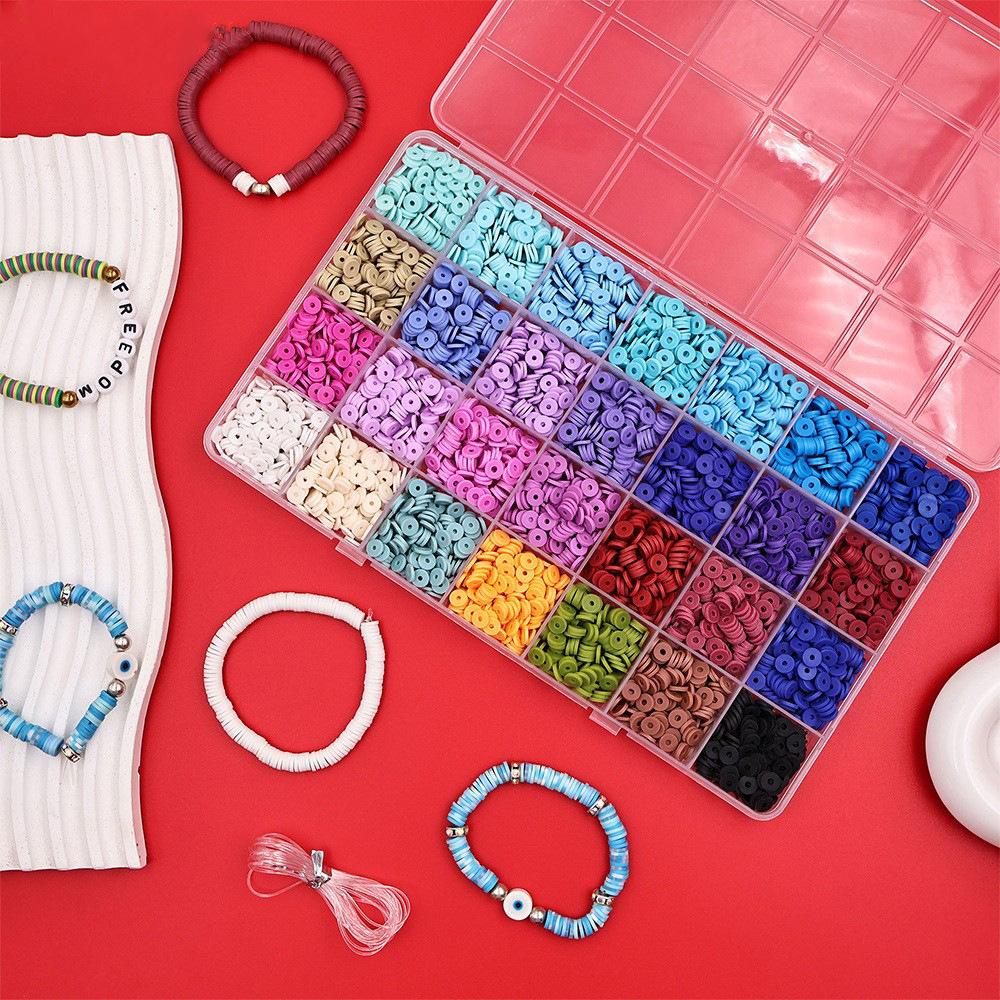 Soft Pottery Sheet Set 28 Grid Bracelet Diy Beading Material Bracelet Beading Jewelry Accessories Beads