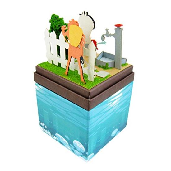 Sankei Studio Ghibli Mini Ponyo on the Cliff by the Sea: Sosuke, Ponyo, and Fujimoto Non-Scale Paper Craft MP07-38