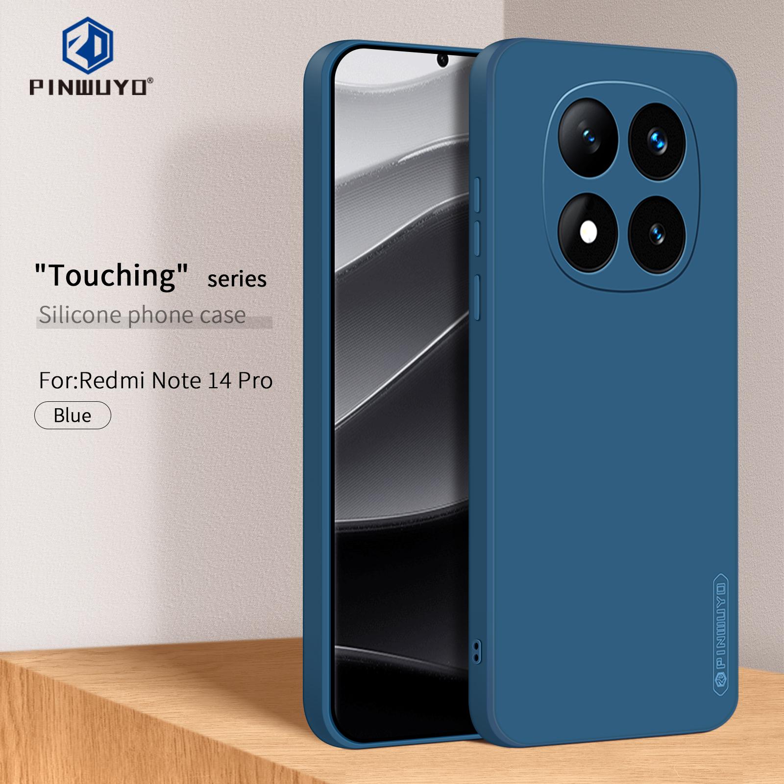 

For Xiaomi Redmi Note 14 Pro 5G/Poco X7 5G Phone Case PINWUYO Soft Matte TPU Mobile Back Cover Blue