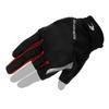 Komine GK-2603 Protective 3 Fingerless Mesh Gloves for Motorcycles Black Red S