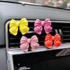 Bow-knot Car Air Vent Freshener Perfume Clip Woman Car Art Air Conditioning Clip Car Interior Decoration Accessories