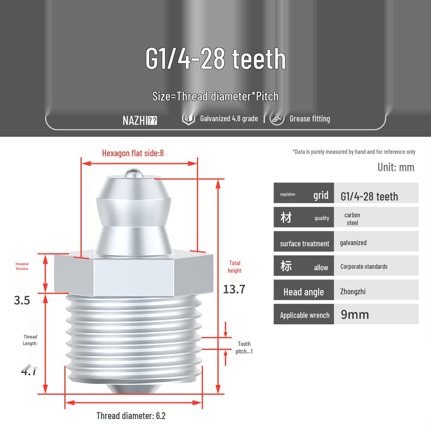 Никелированная железная изогнутая масленка головка для шприца для смазки M6-M14 G1/8