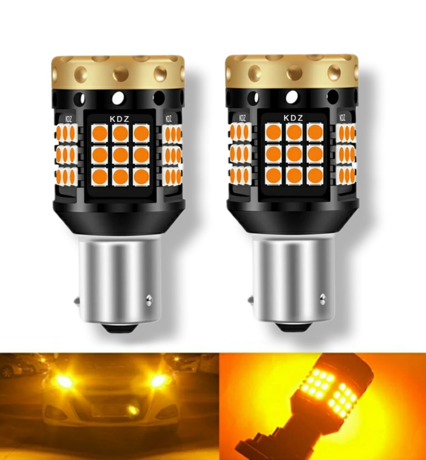 

Super Bright S25 24V LED Turn Signal Valve for Trucks Cars 150° BAU15S