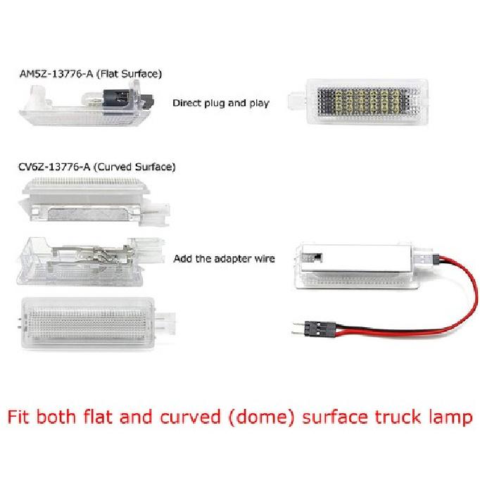 2W Ice Blue Full LED Trunk Cargo Area Light For Ford Mustang Fusion Escape Focus