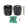 Für Peugeot 107 207 307 Citroen C1 2-Tasten Auto-Fernbedienungsschlüsselanhänger 433MHz ID46 Chip