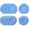 HARFINGTON 8pcs 7"-8" Car Polisher Bonnet Buffing Pad Micro-fiber, Light Blue