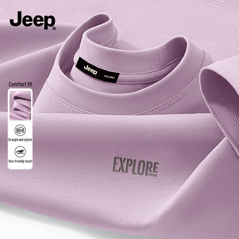 JEEP Men's Breathable Cotton Short-Sleeve T-Shirt
