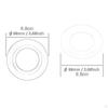 38mm To 48mm 58 Toilet Button Converter Plate, Gasket, Rings, Replacement, Flush