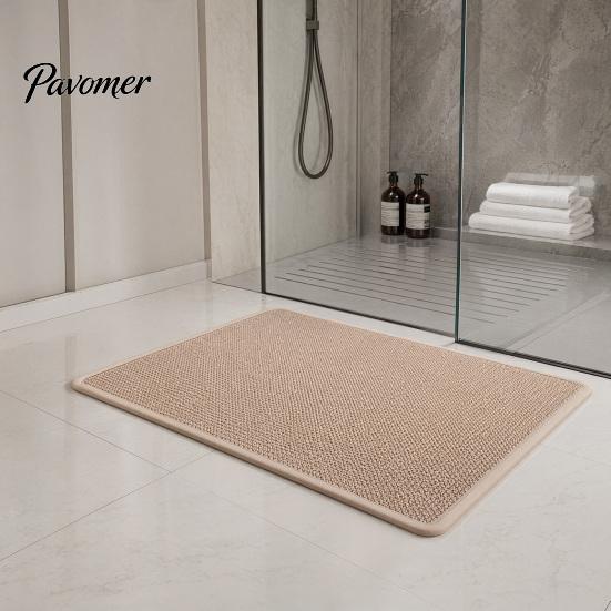 Practical Floor Mat Minimalist Bathroom Rug, Absorbent Non-Slip Mat, Rectangular Door Daily Maintenance Rug for Home Entrance Bedroom Living