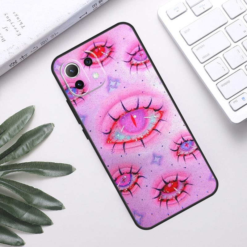 

Scary Face Eyes Case For POCO F5 X3 X5 Pro F3 F4 GT M5s C40 Back Cover For Xiaomi 13 12 Lite 11T 12T Pro 12X POCO X3 Pro