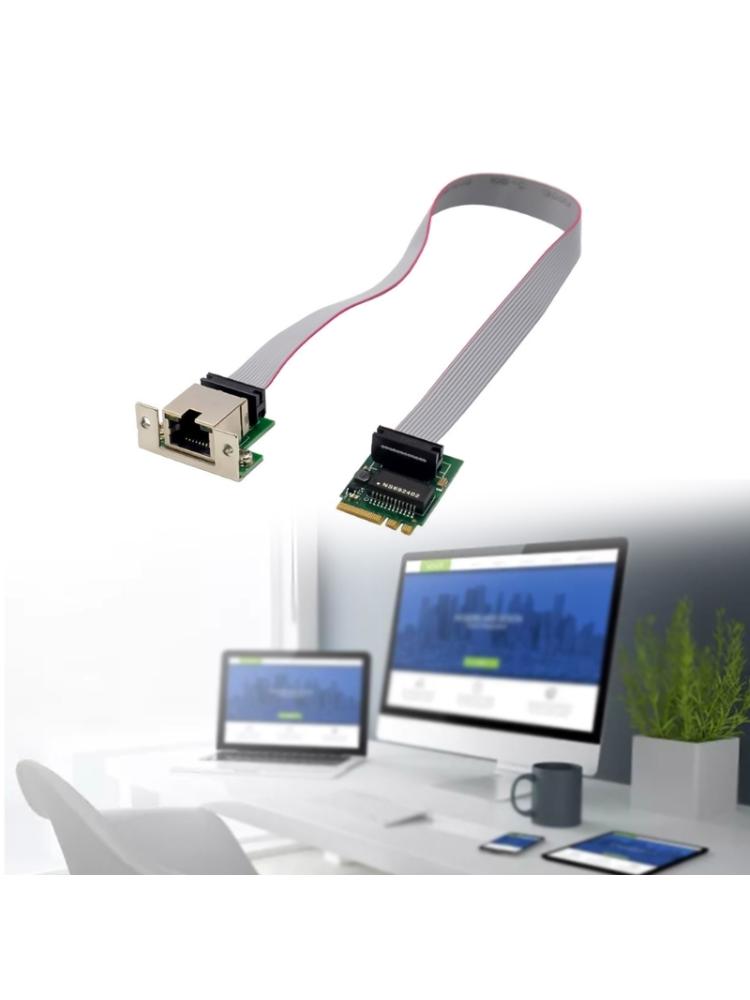 Fast RJ45 Card M.2 A+E To Single port 1000M Networking Adapters CardRTL8111F Chip Rj45 Adapters Card