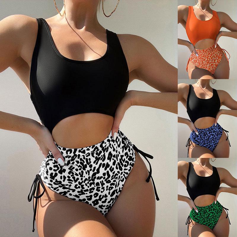 2025 Leopard Print One-Piece Swimsuit Women's Bikini Set