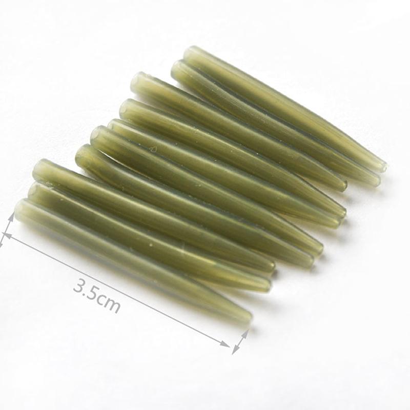 40Pcs Karpfen Angeln Zubehör Blei Clip Quick Change Swivel Schwanz Gummi Hülse