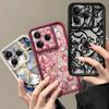 Creative Moon Patterned TPU Phone Case For Xiaomi 14T Pro 13T Pro Shockproof Soft Silicone Back Cover Fundas For Xiaomi 14T 13T