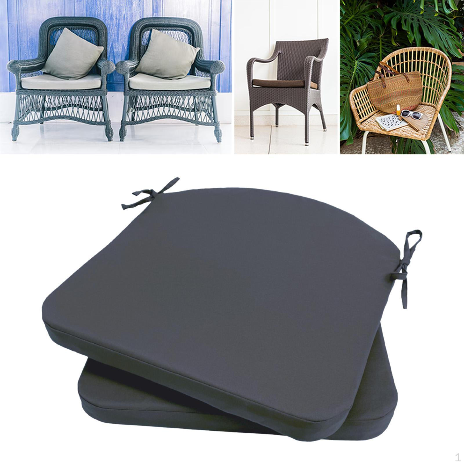 

Подушка для стула на скамейке, напольная подушка для сидения с завязками, портативная удобная подушка для сиденья в саду серый