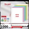 GUAIKEAI Thickened 6-Part Dot Matrix Printer Paper