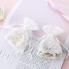 10x14cm White Flower Lace Organza Drawstring Bags 10pcs Jewelry Storage Bag Birthday Party Women Love Gift Packaging Bags