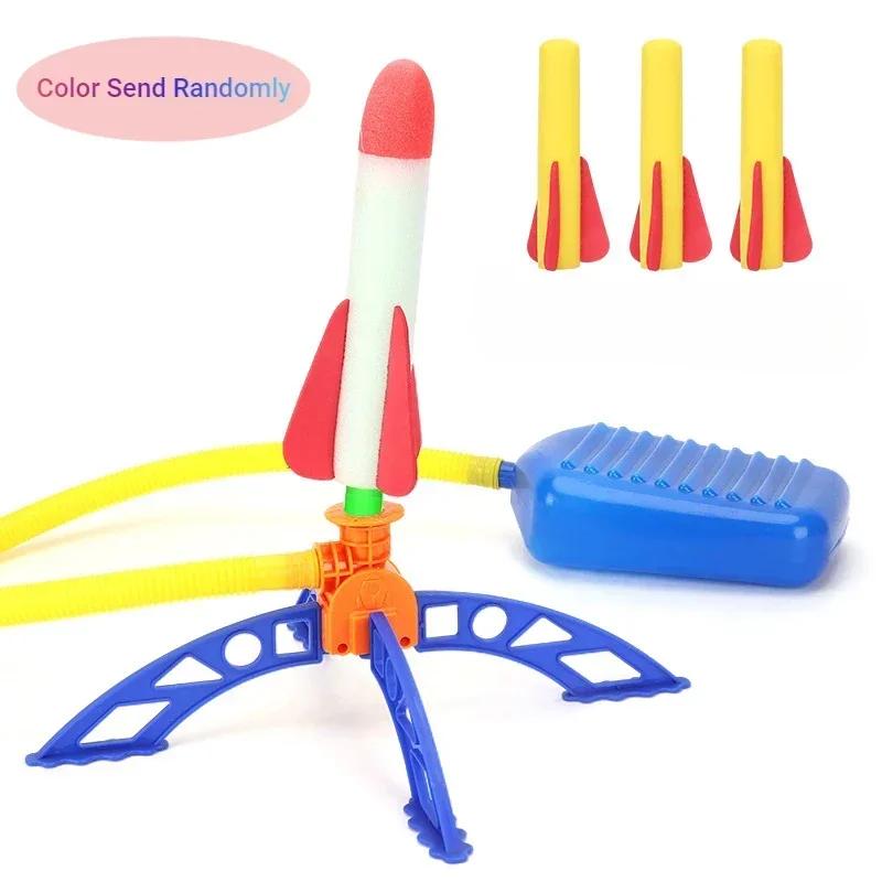 Kids Air Rocket Foot Pump Launcher Toys Sport Game Jump Stomp Outdoor Child Play Set Jump Sport Games Toys For Children