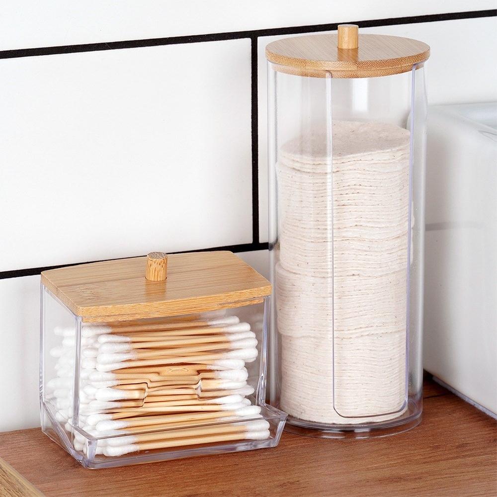 Bathroom Container Organizer for Facial Cosmetic Hygienic Pads