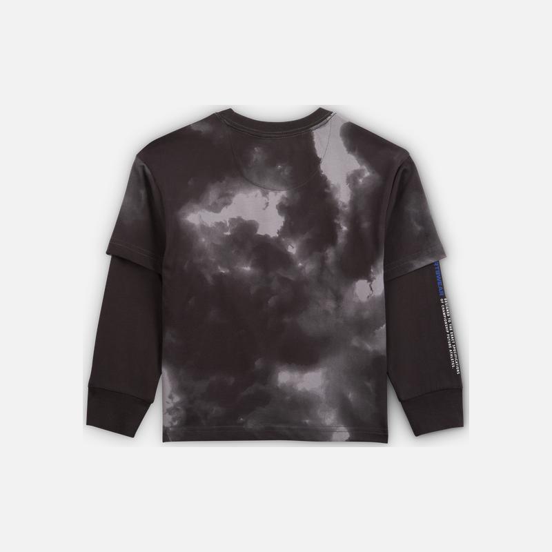 Nike Long Sleeve Round Neck Printed T-Shirt Kids Tops IO2759-070