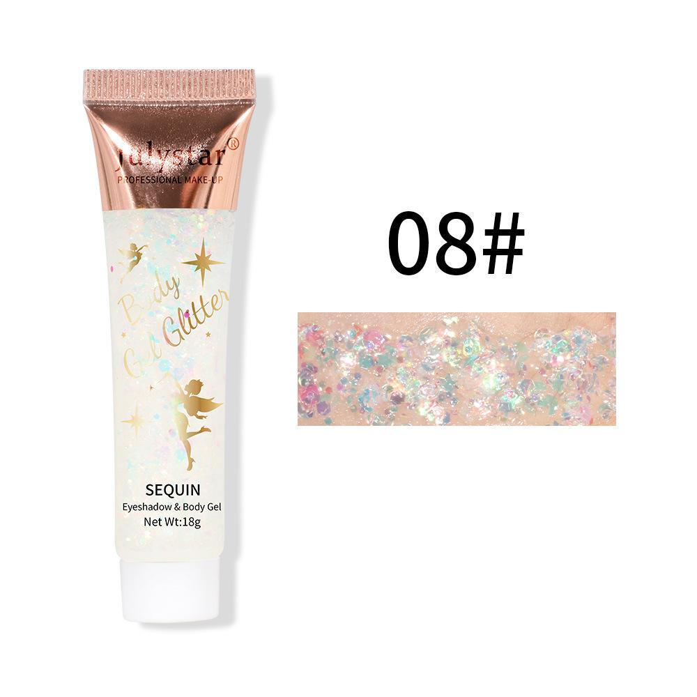 

Чешуя русалки Гелевые блестки Тени для век Жидкие тени для лица Губы Цветные тени для тела Поляризованные сценические блестки Тени для век 18g