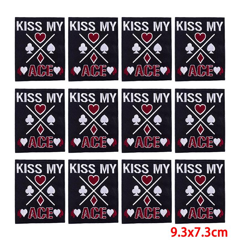 10 Pcs/lot Wholesale Embroidery Patch Iron On Patches For Clothing Patches On Clothes Jackets Decor Applique Sew Supplies