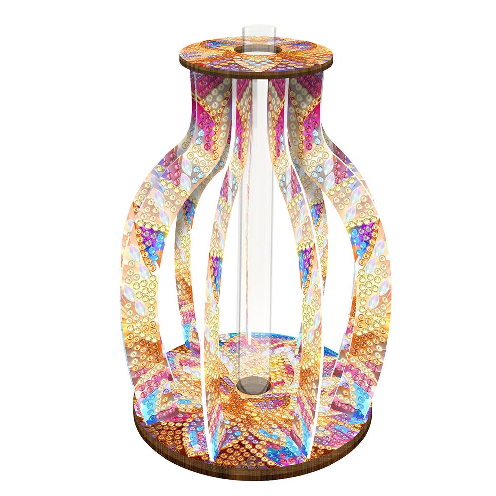 Diamond Painting Flower Vase 5D DIY Diamond,Embroidery,Cross Stitch Tabletop Vase Wood Diamond Painting Art Kits Table Decor