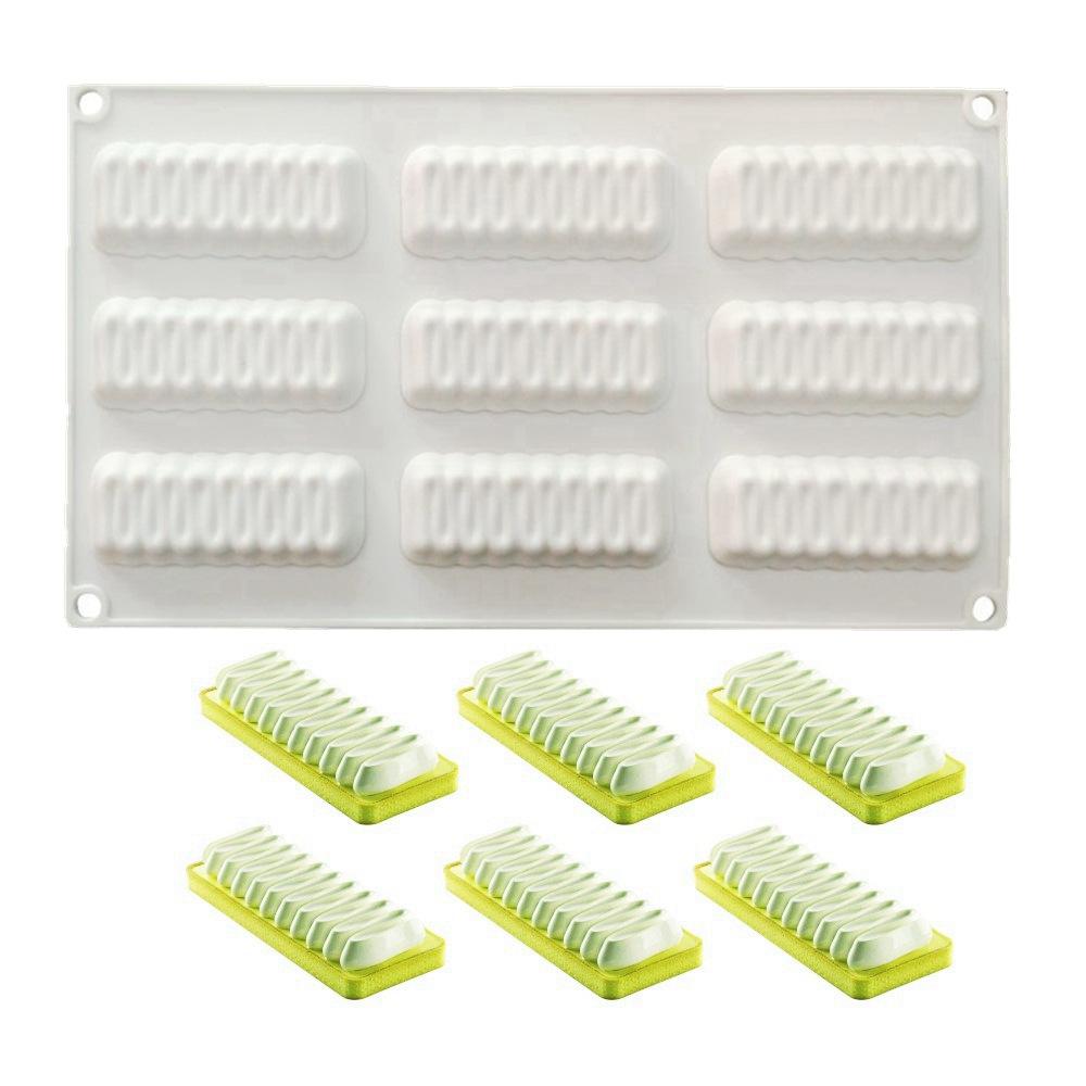 

1 Pc Corrugated Tower Cake Mold 9 Even Corrugated Mousse Cake Base Decorative Mold Chocolate Chip Mold Sandwich Mold белый
