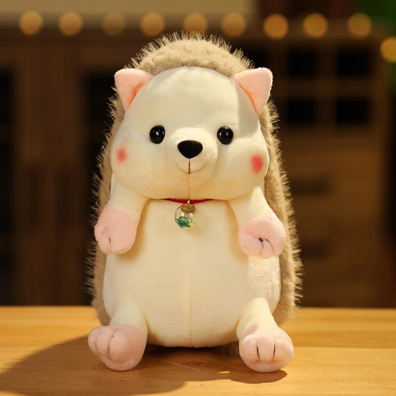 Маленькая кукла-ежик Плюшевая игрушка Кукла-ежик Детская успокаивающая тряпичная кукла Девочка Сумка Маленький кулон Брелок 15cm pendant (0.1kg)