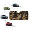 SHEIN Elk Print Aluminum Foil Sunshade - Portable, No-Install Windshield Visor for Men & Women
