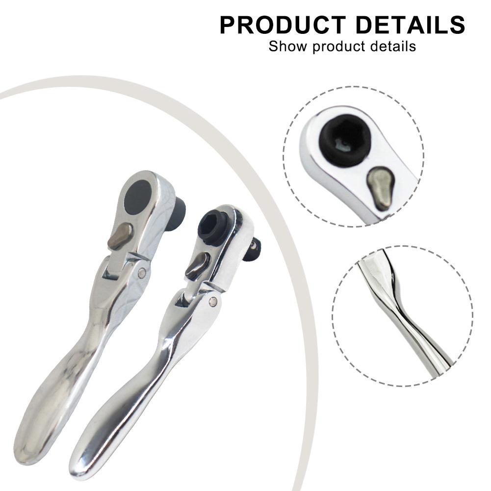 97mm 3.82in Mini Ratchet Wrench 72 Teeth Ratchet Mechanism Tool Ratchet Ergonomic Grip Design Tight Space Access