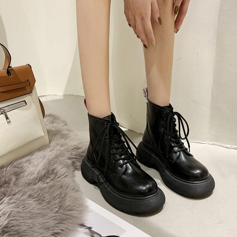 Martin Boots White British Autumn New Everything Women Boots Retro Thick Bottom Fried Street Tide Instagram Cool White Boots