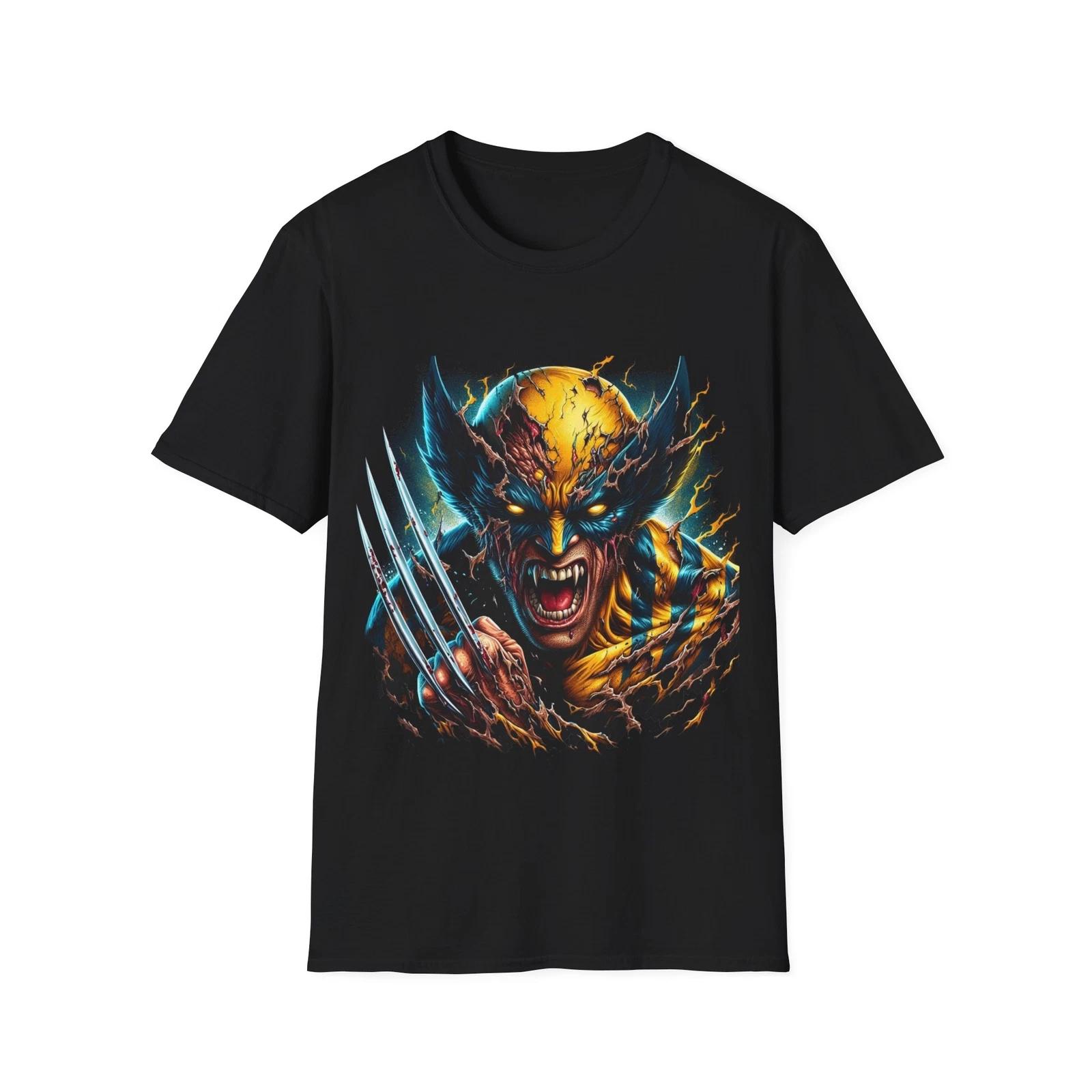 Wolverine Horror Mashup T-Shirt - Fierce and Frightening Crossover Graphic Tee XXXL