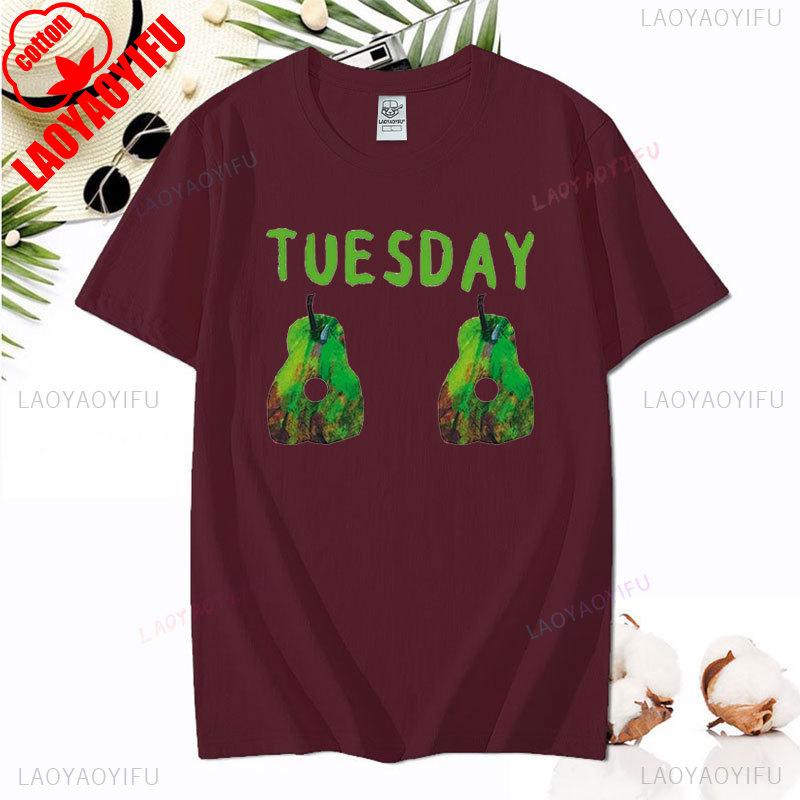 Tričko Unisex Hladová housenka Vtipné Tričko s potiskem pro milovníky knih Hladová housenka Ovoce Tričko Topy