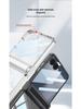 Samsung Z Flip7 Transparent Magnetic Hinge Phone Case with Full Coverage Airbag Protection