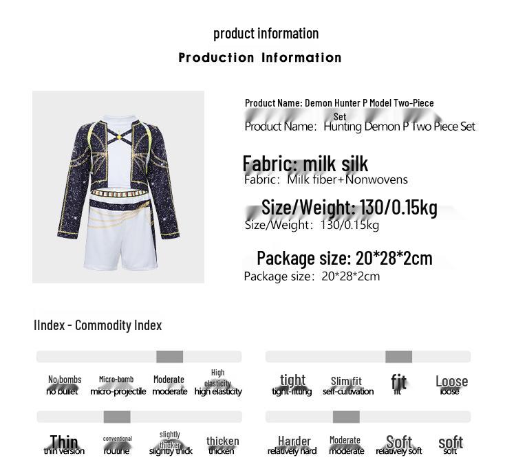 Στολή Cosplay Κοριτσιού Κυνηγού Δαιμόνων Αστέρα K-POP - Σετ Σκηνικής Εμφάνισης Rumi Zoe