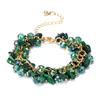 Bohemian Colorful Natural Stone Beaded Bracelet Handmade Multi-Layer Natural Gravel Crystal Bracelet