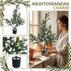 Litet Konstgjort Olivträd Bonsai, Olivträd Dekorationer för Inomhus och Utomhus