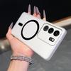 Frosted Semi Clear Magnetic Phone Case for Vivo V29 Pro,V29 5G Soft TPU Shockproof Cover