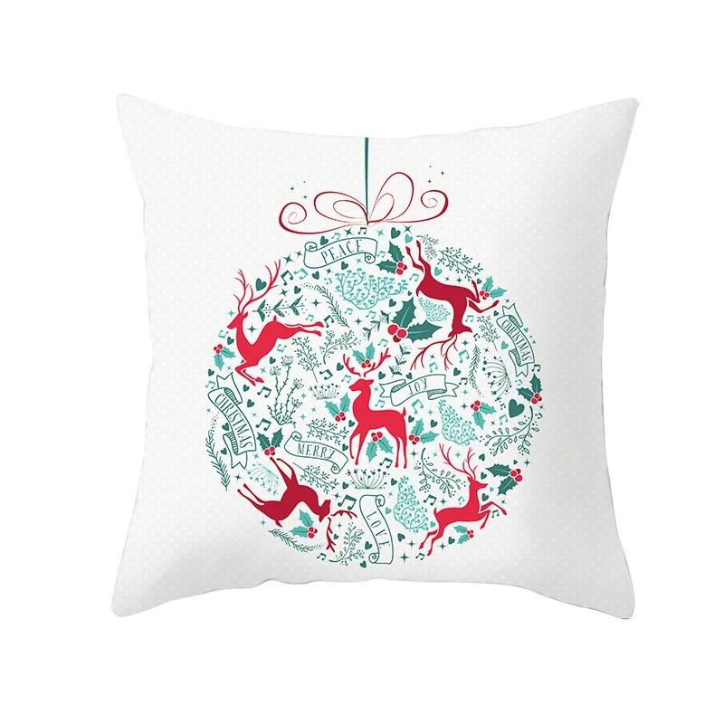 Christmas Themed Pillowcases Car Accessories Office Santa Claus Living Room Sofa Home Pillowcases