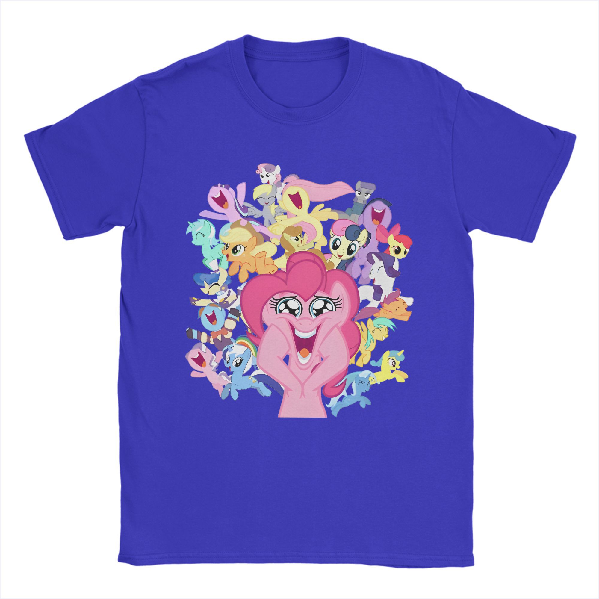 

Чоловічі Жіночі Футболки Everypony Pinkie Pie Поні Дружба - це магія Одяг з чистої бавовни Оригінальні футболки з коротким рукавом з принтом S