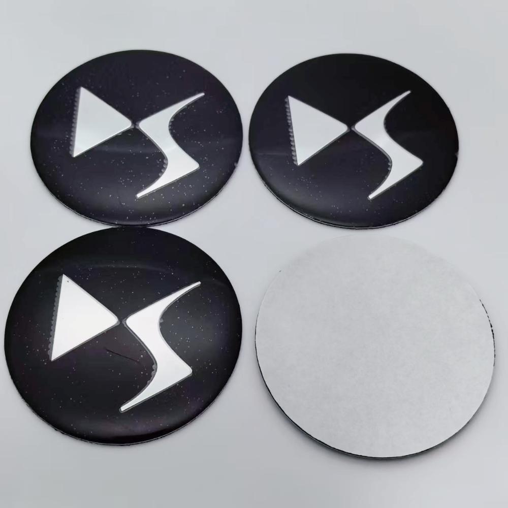 

4pcs 56MM DS Logo Emblem Car Stickers Styling Accessories for Car Wheel Center Caps Badge Wheels Hub Rim Hubcaps Cover Replace 56mm Stickers&DS Badge