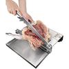 Ручная ломтерезка для мяса, Ручная ломтерезка для замороженного мяса из нержавеющей стали, Подходит для домашнего и коммерческого использования, Ломтерезка для замороженного мяса, Мясорезка, (230*140*210мм)